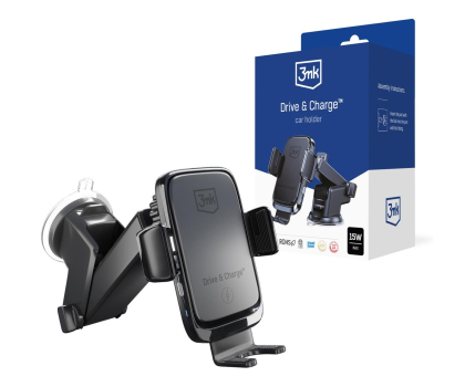 Uchwyt do telefonów 3MK Drive & Charge Automatyczny z Ładowaniem Indukcyjnym 5903108487139